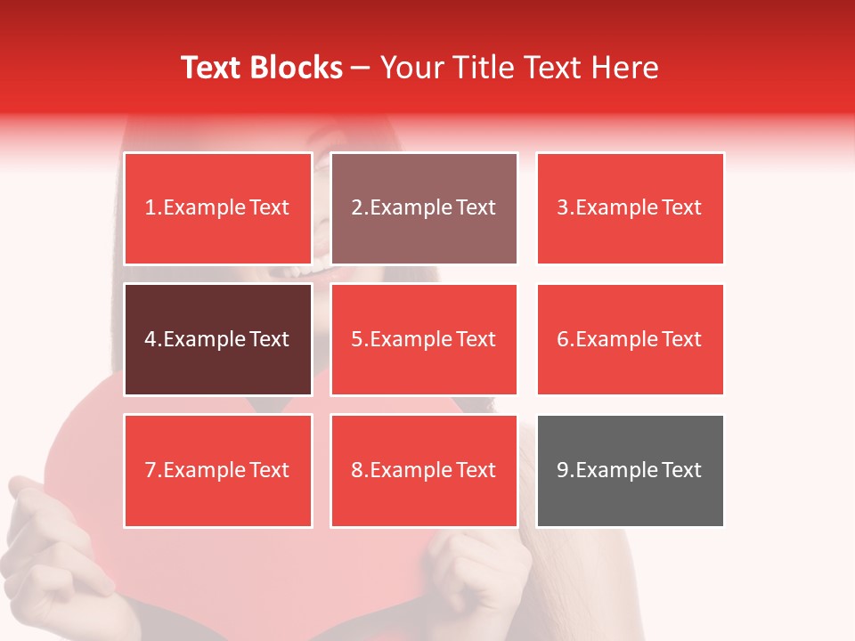 Beautiful Valentines Woman PowerPoint Template