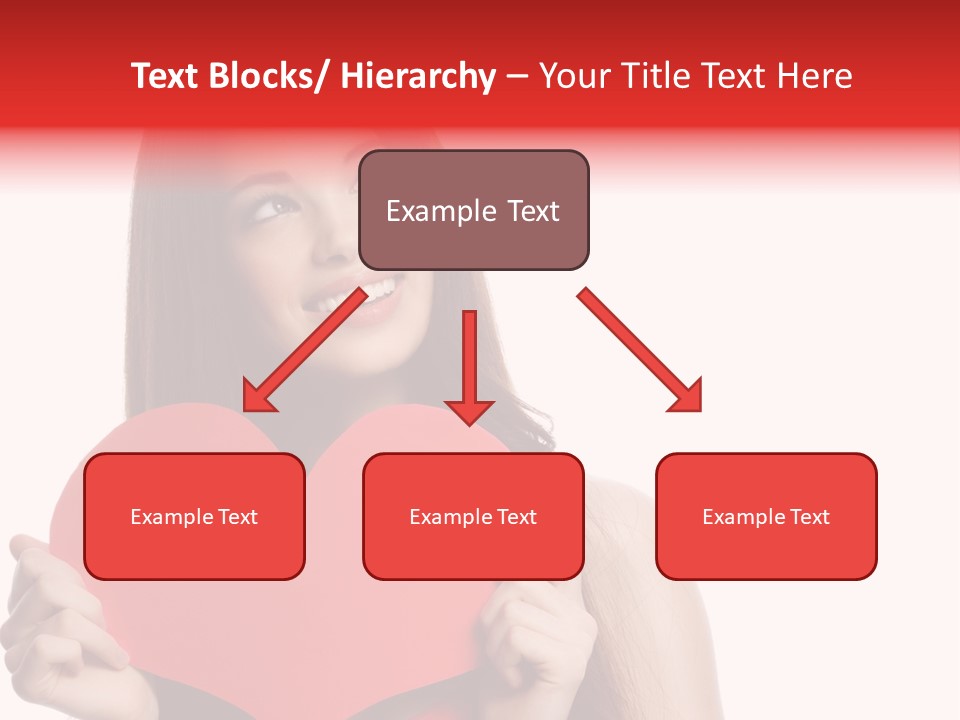 Beautiful Valentines Woman PowerPoint Template