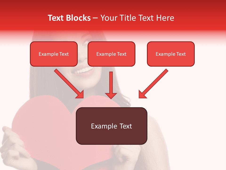 Beautiful Valentines Woman PowerPoint Template