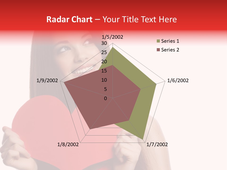 Beautiful Valentines Woman PowerPoint Template