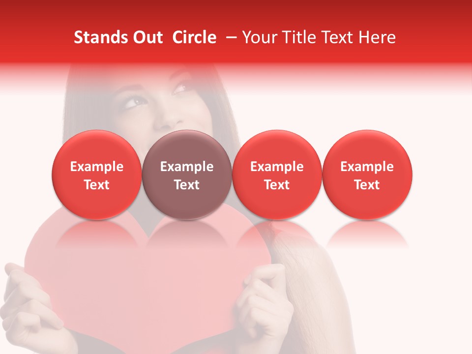 Beautiful Valentines Woman PowerPoint Template