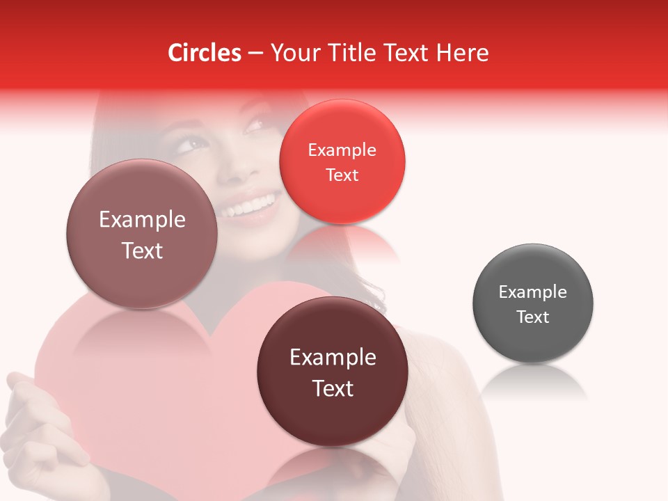 Beautiful Valentines Woman PowerPoint Template