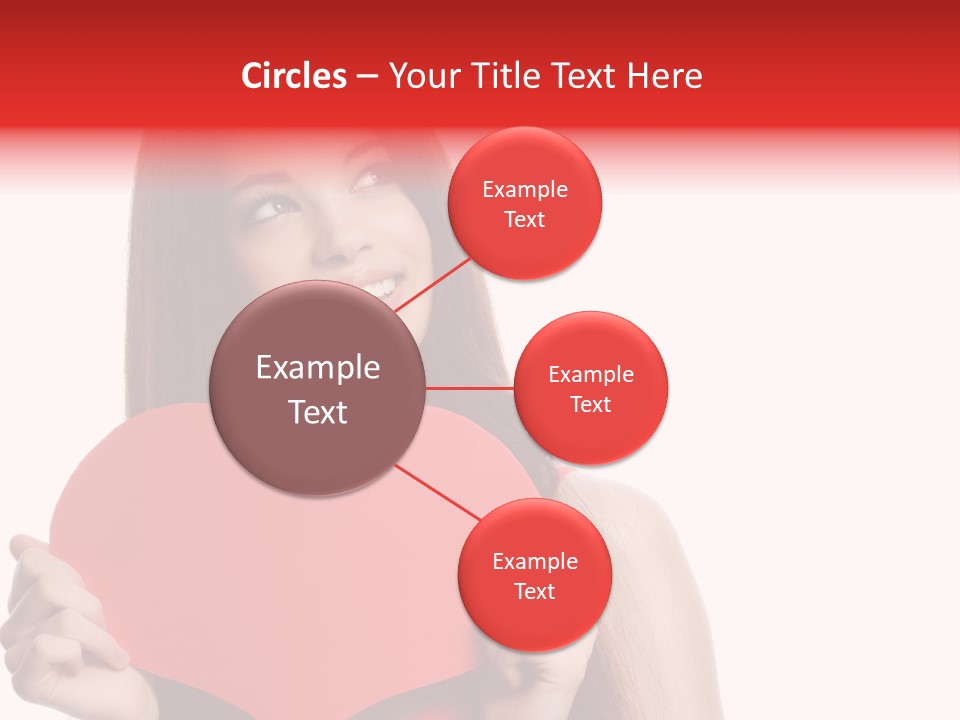 Beautiful Valentines Woman PowerPoint Template