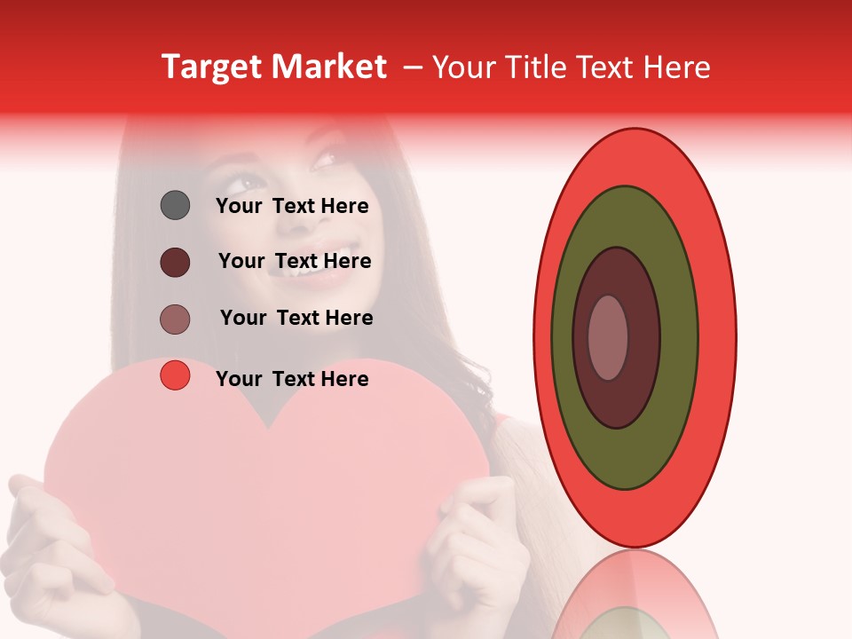 Beautiful Valentines Woman PowerPoint Template