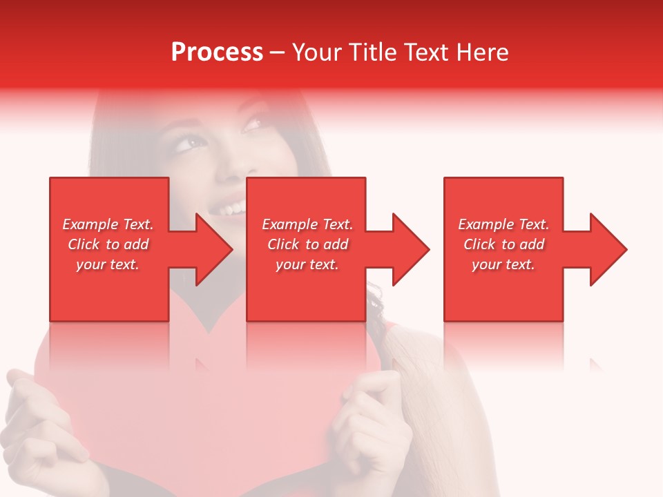 Beautiful Valentines Woman PowerPoint Template