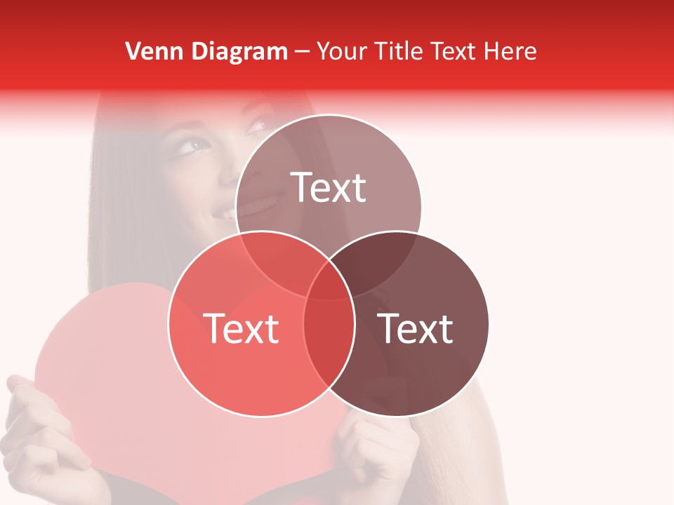 Beautiful Valentines Woman PowerPoint Template