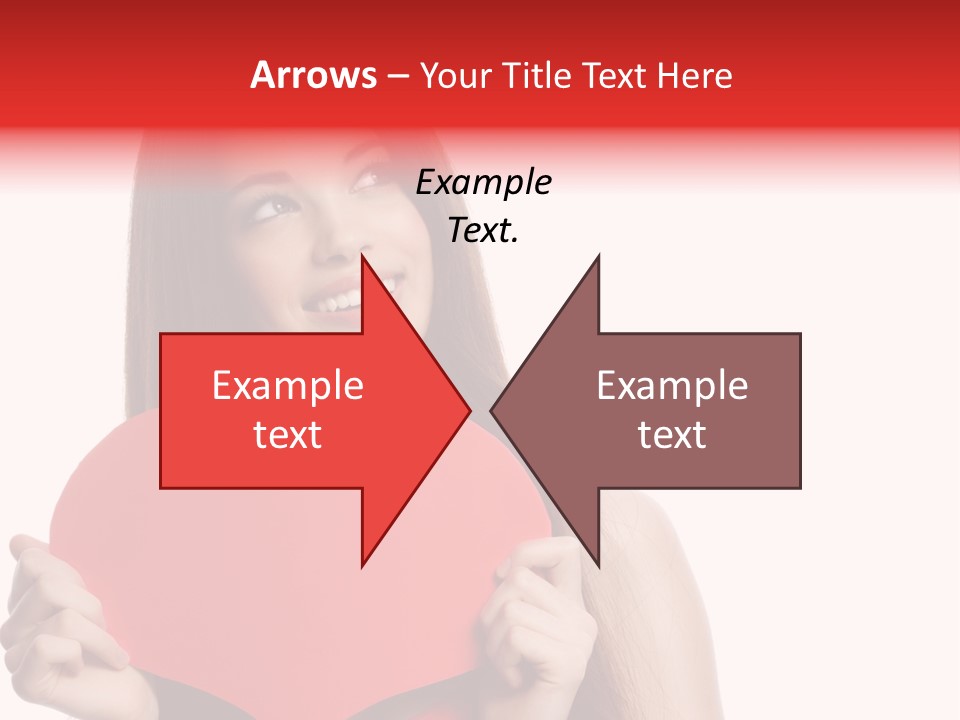 Beautiful Valentines Woman PowerPoint Template