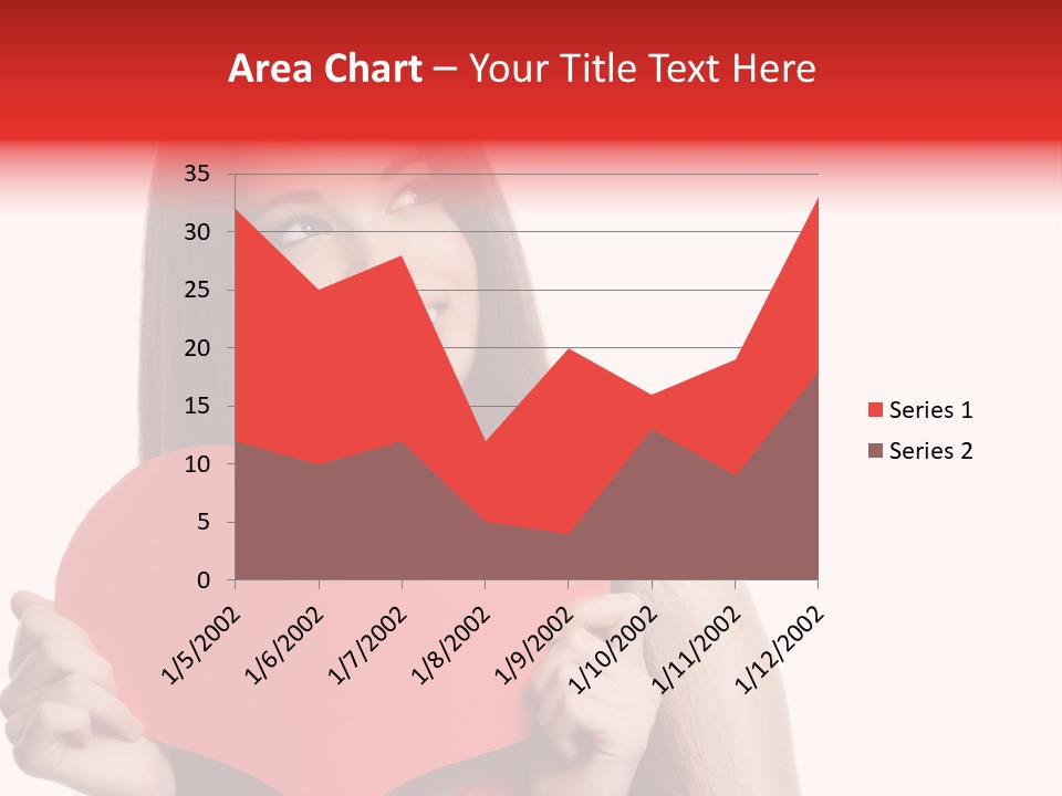 Beautiful Valentines Woman PowerPoint Template