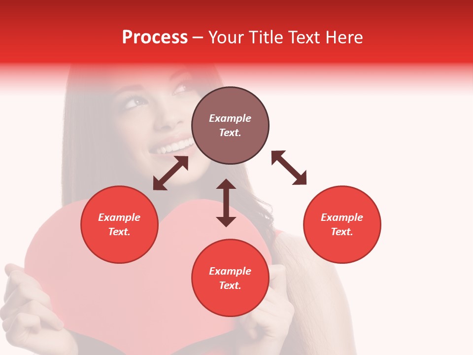 Beautiful Valentines Woman PowerPoint Template