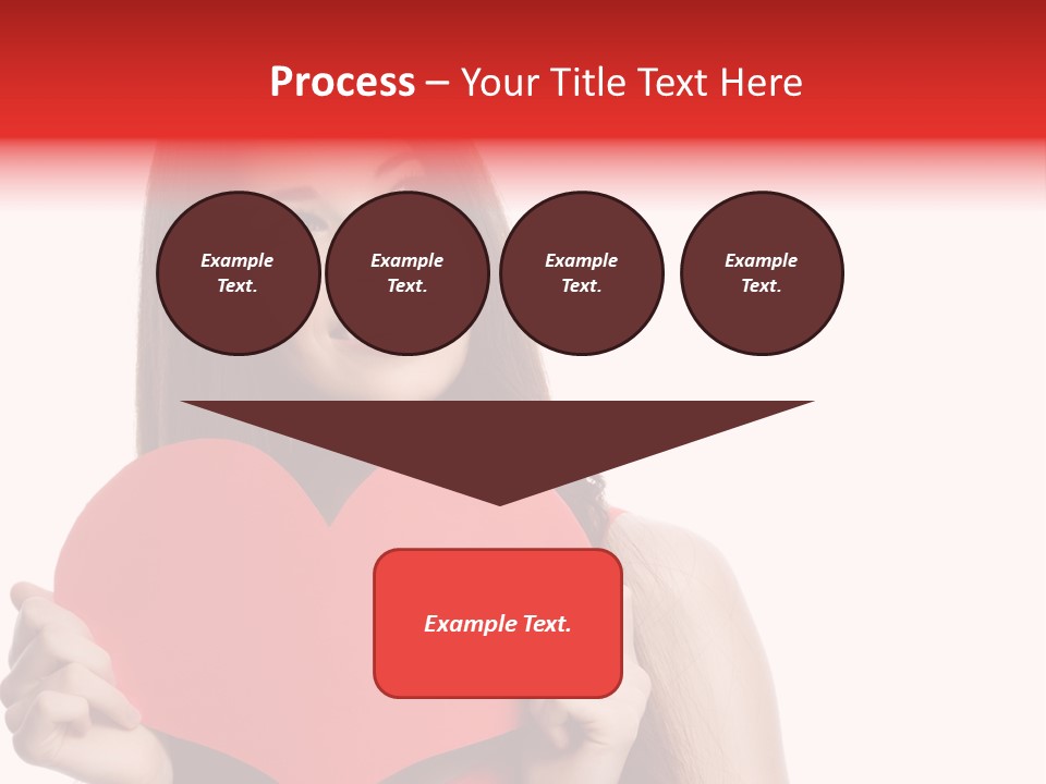 Beautiful Valentines Woman PowerPoint Template