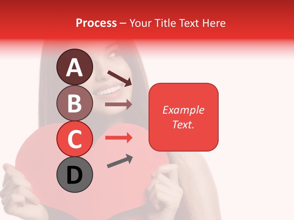 Beautiful Valentines Woman PowerPoint Template