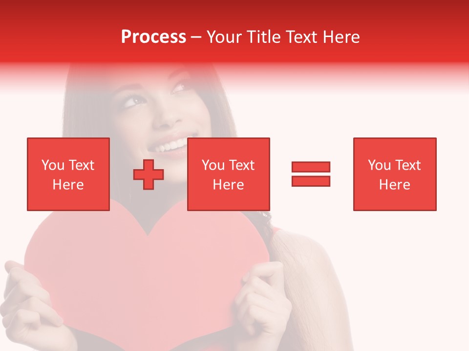 Beautiful Valentines Woman PowerPoint Template