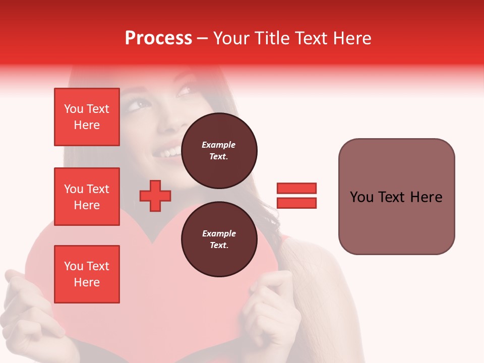 Beautiful Valentines Woman PowerPoint Template