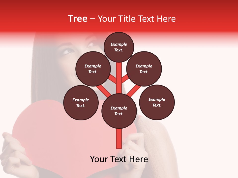 Beautiful Valentines Woman PowerPoint Template