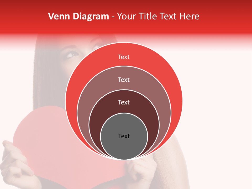 Beautiful Valentines Woman PowerPoint Template