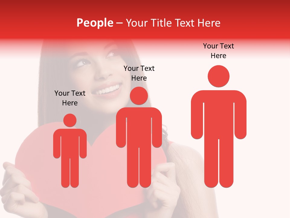 Beautiful Valentines Woman PowerPoint Template