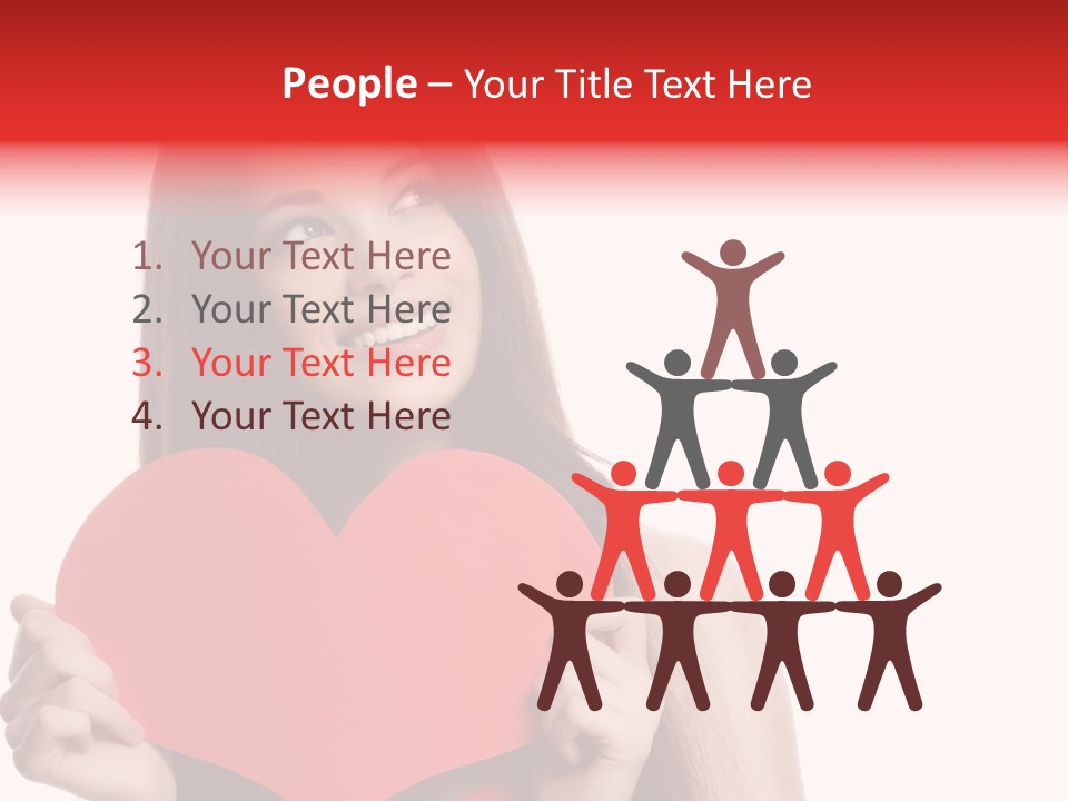 Beautiful Valentines Woman PowerPoint Template