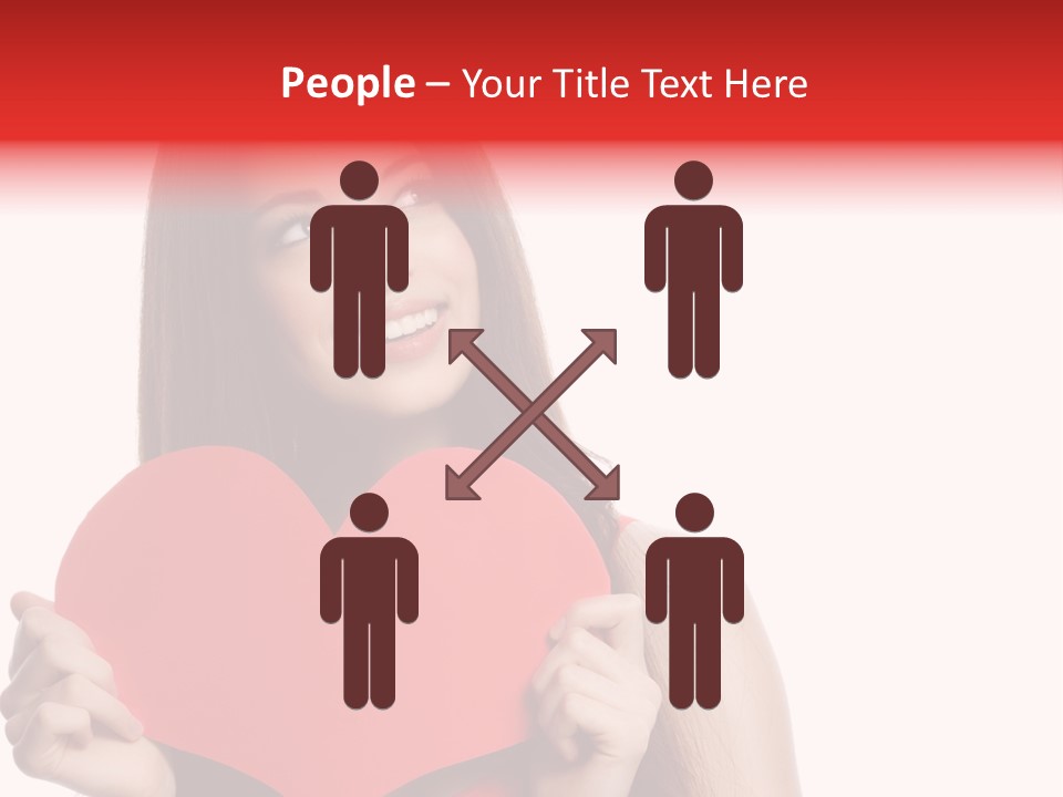 Beautiful Valentines Woman PowerPoint Template