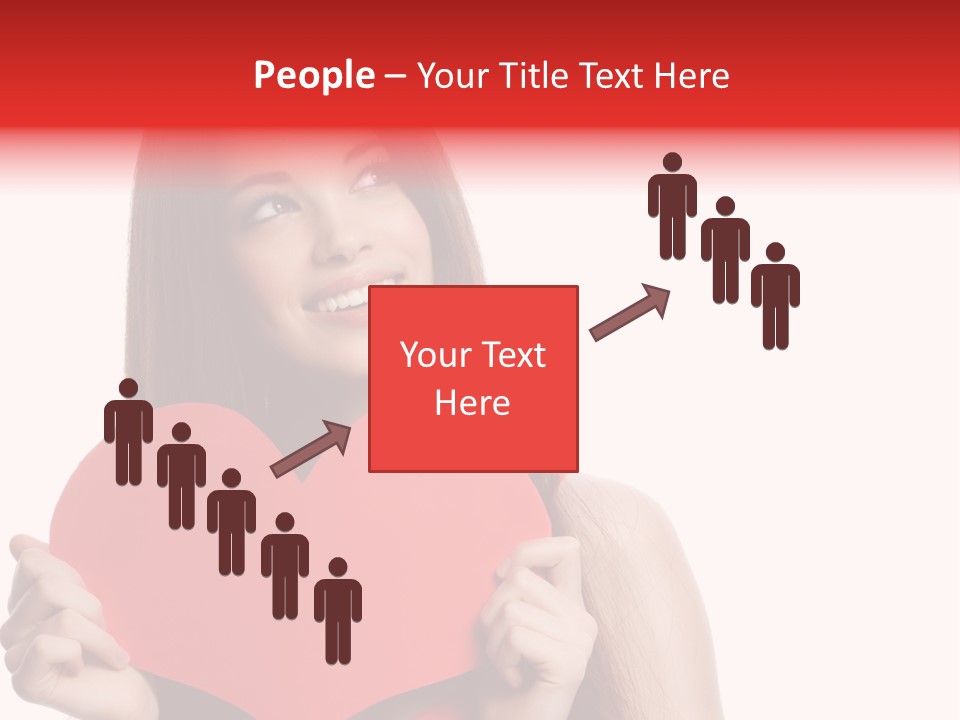 Beautiful Valentines Woman PowerPoint Template