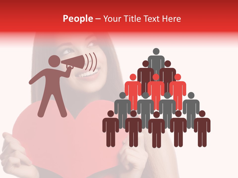 Beautiful Valentines Woman PowerPoint Template