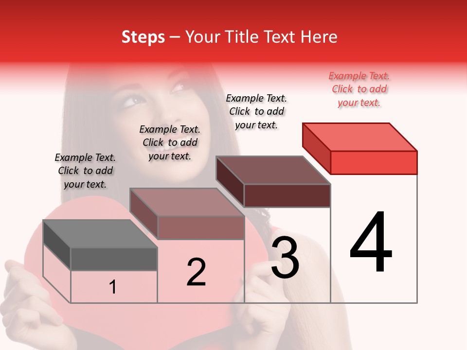 Beautiful Valentines Woman PowerPoint Template
