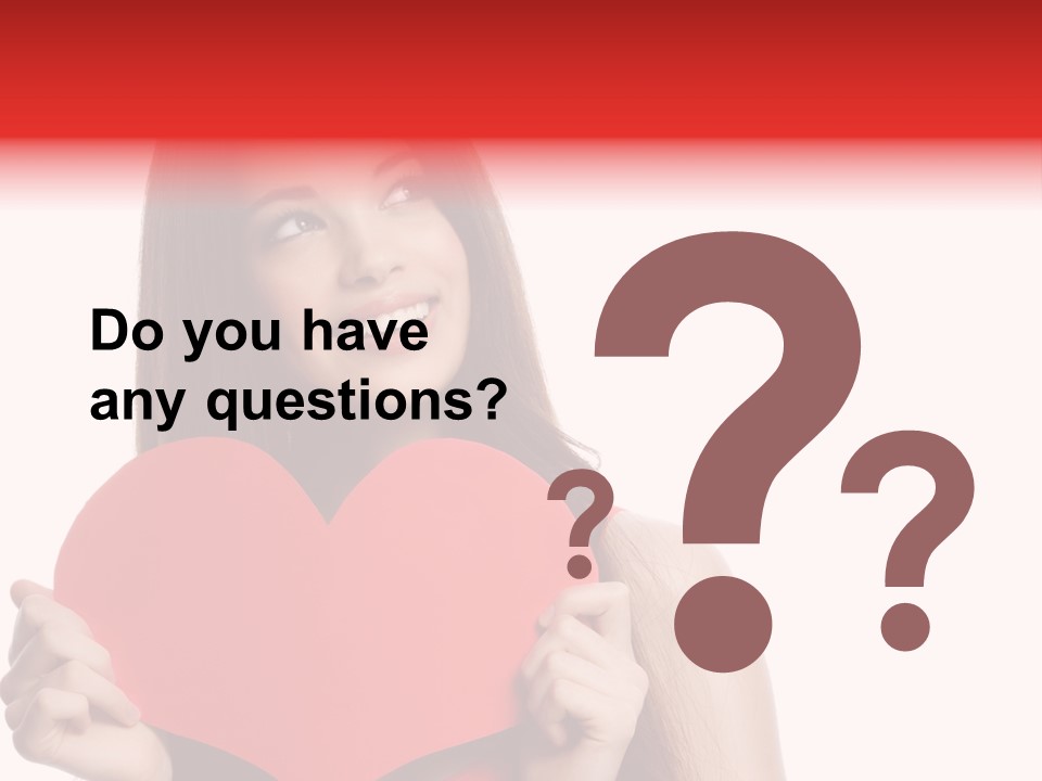 Beautiful Valentines Woman PowerPoint Template