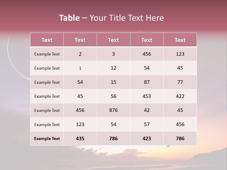 Sunrise Air Nature PowerPoint Template