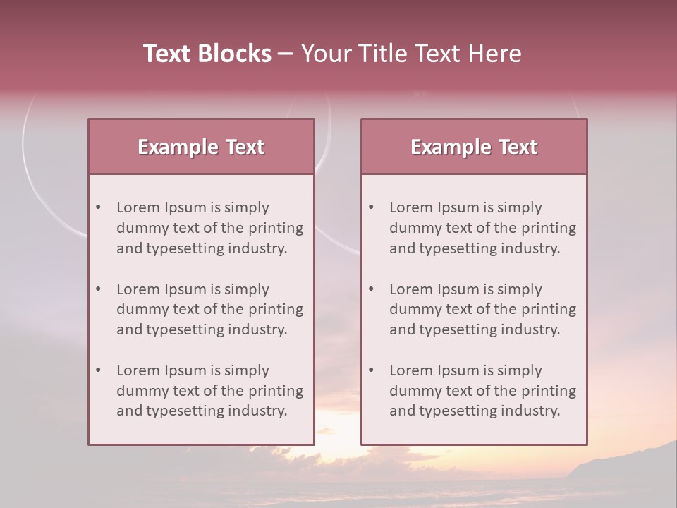 Sunrise Air Nature PowerPoint Template