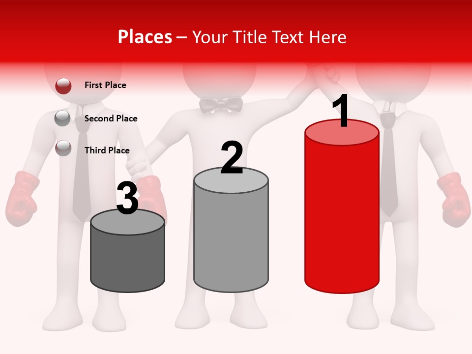 Male Man Pugilism PowerPoint Template