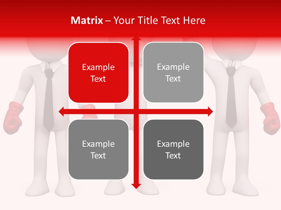 Male Man Pugilism PowerPoint Template