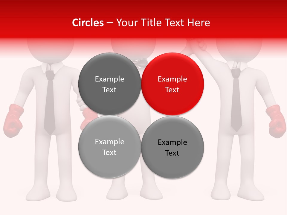 Male Man Pugilism PowerPoint Template