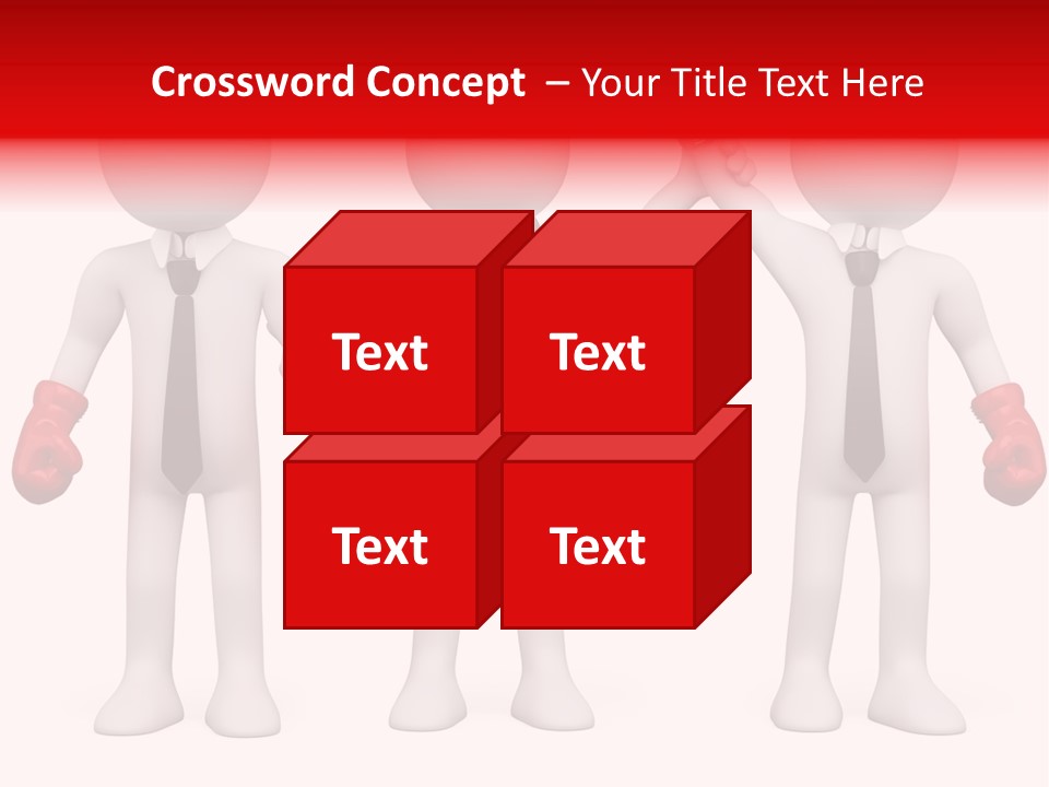 Male Man Pugilism PowerPoint Template