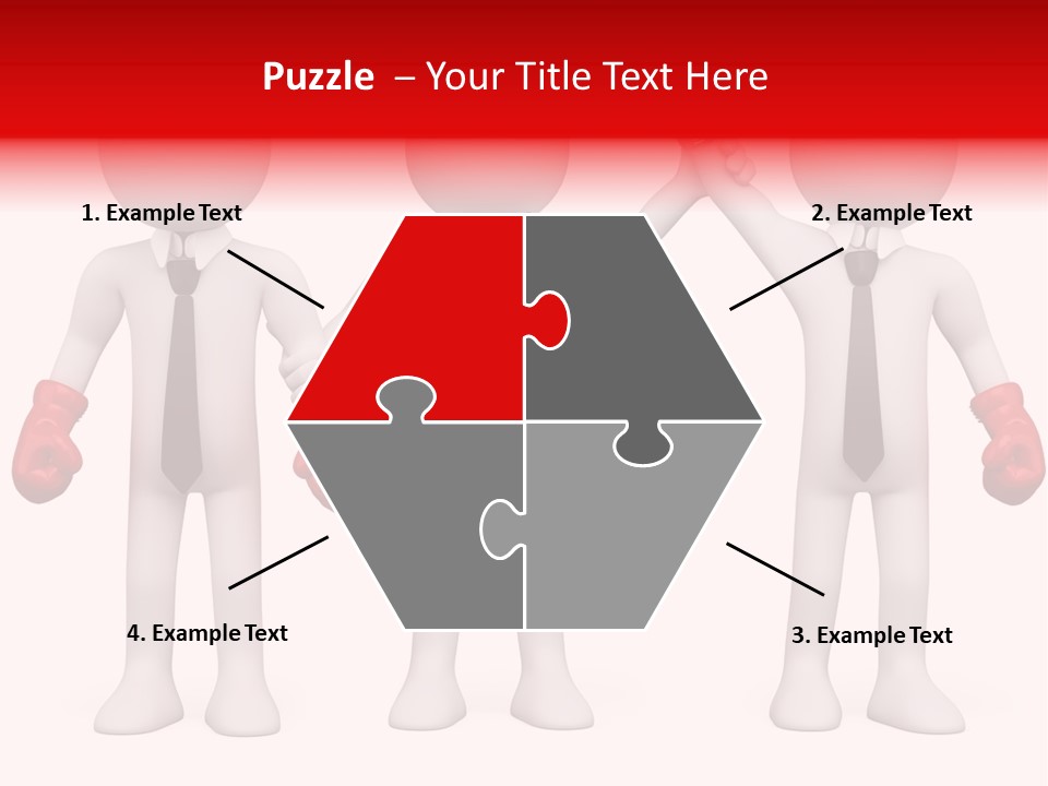 Male Man Pugilism PowerPoint Template