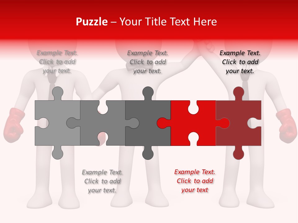 Male Man Pugilism PowerPoint Template