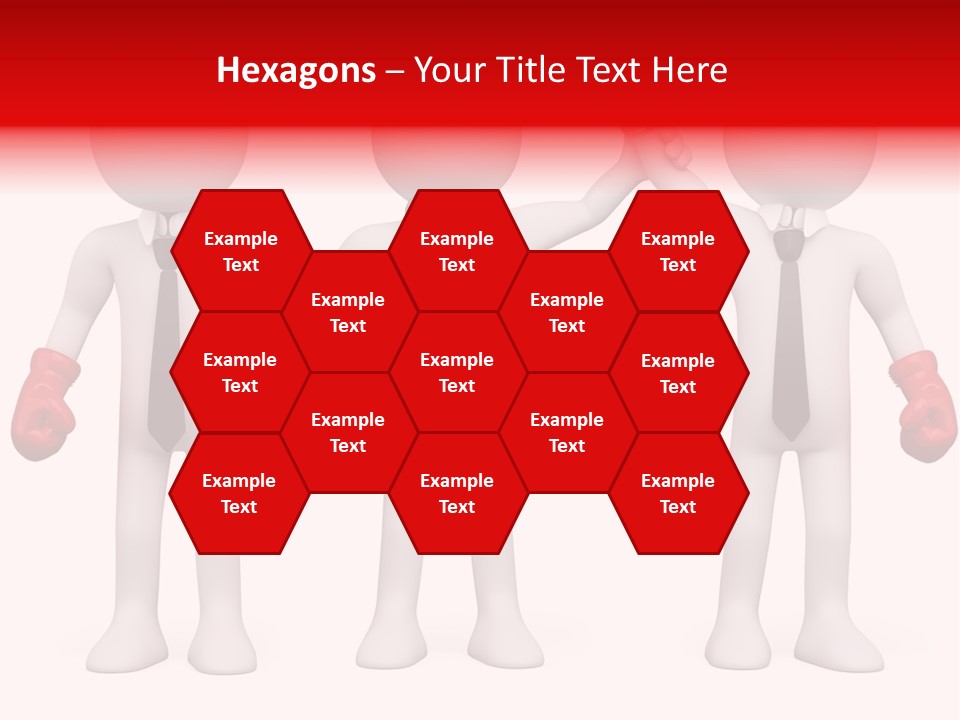 Male Man Pugilism PowerPoint Template