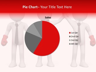 Male Man Pugilism PowerPoint Template