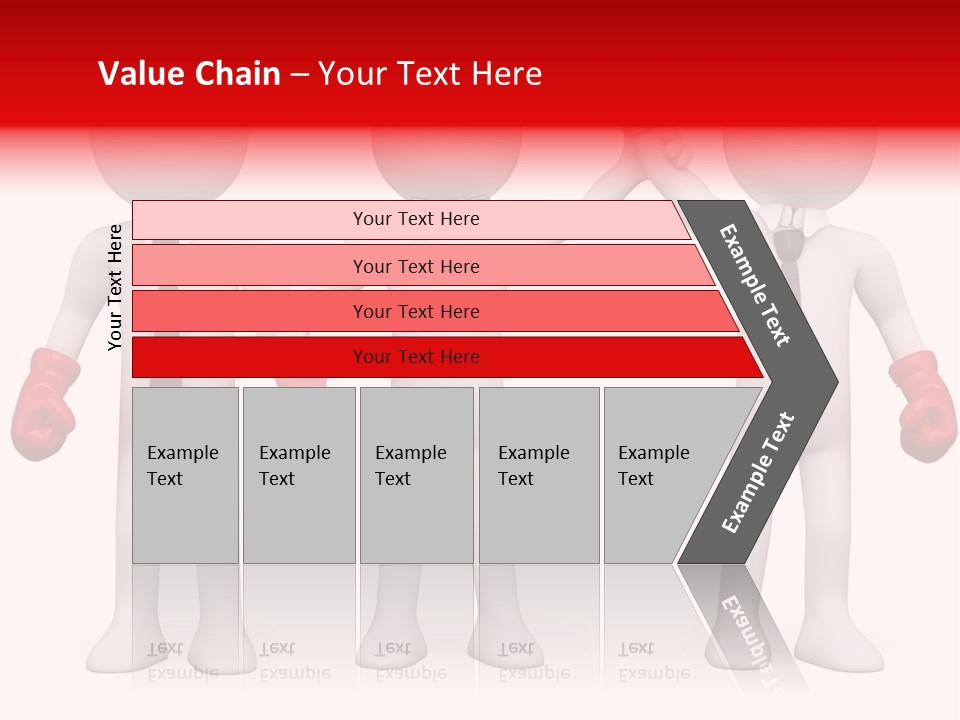 Male Man Pugilism PowerPoint Template