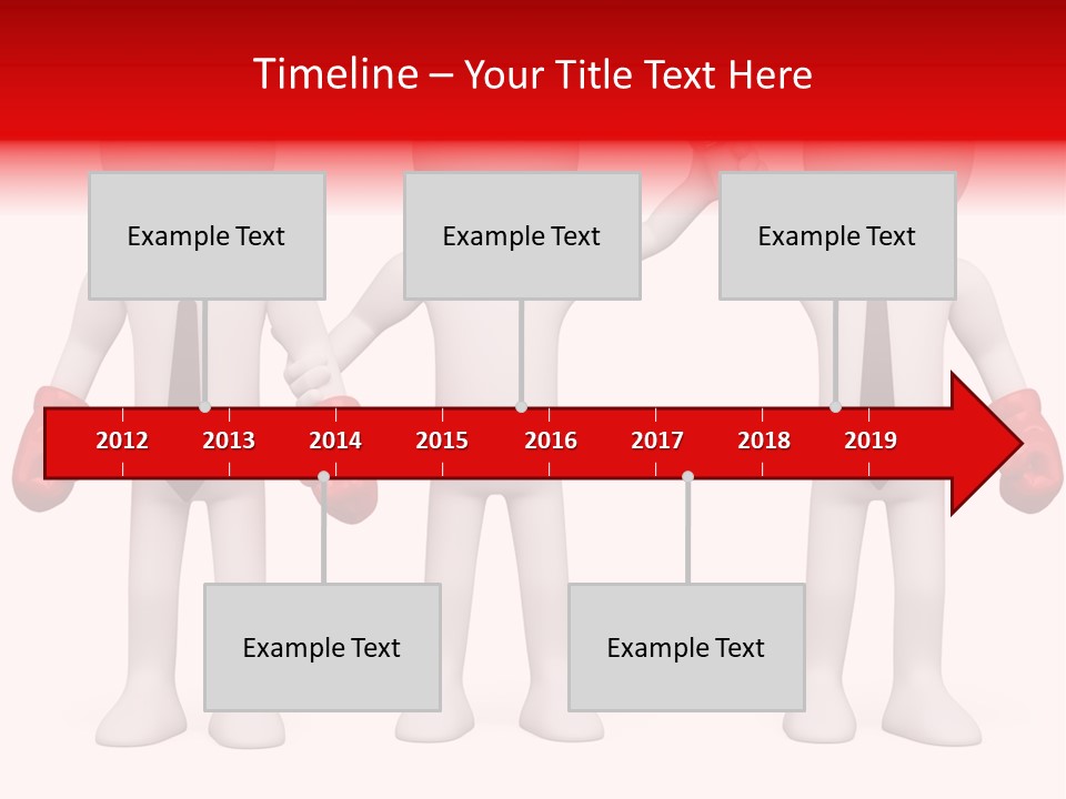 Male Man Pugilism PowerPoint Template