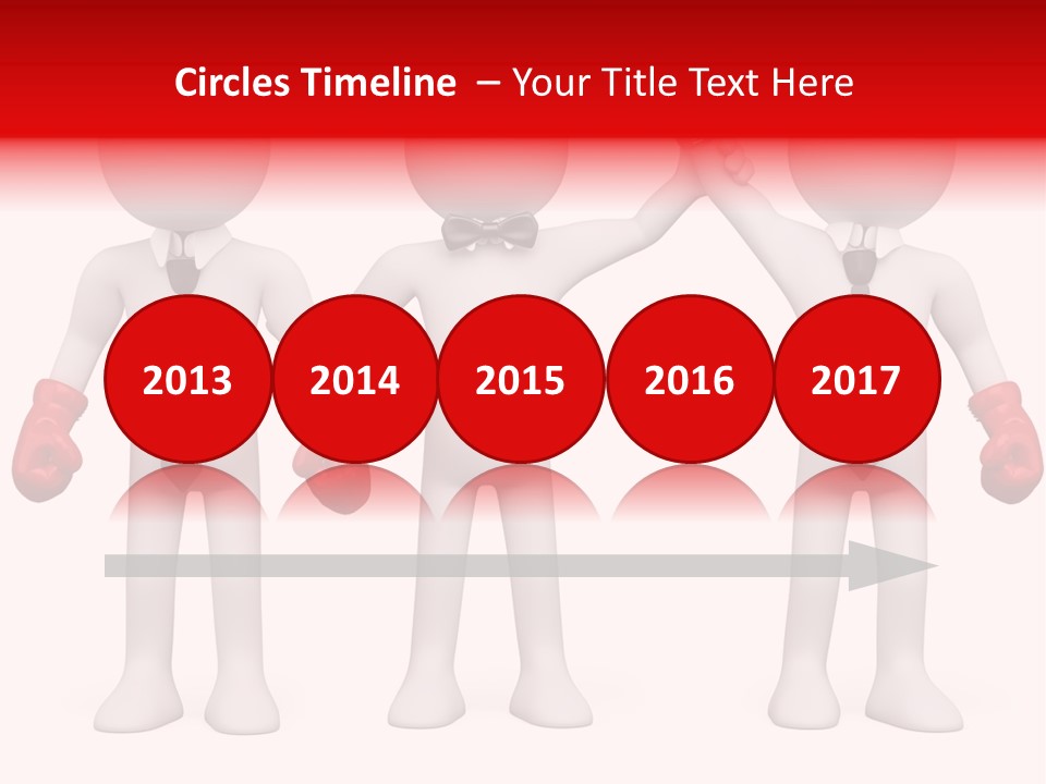 Male Man Pugilism PowerPoint Template