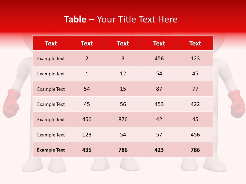 Male Man Pugilism PowerPoint Template