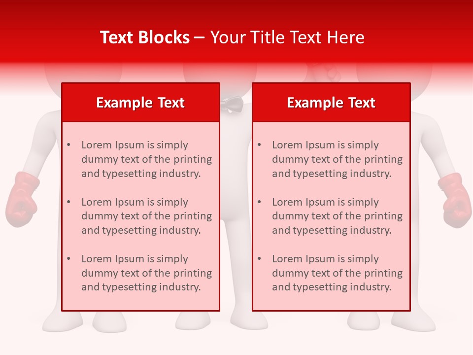Male Man Pugilism PowerPoint Template