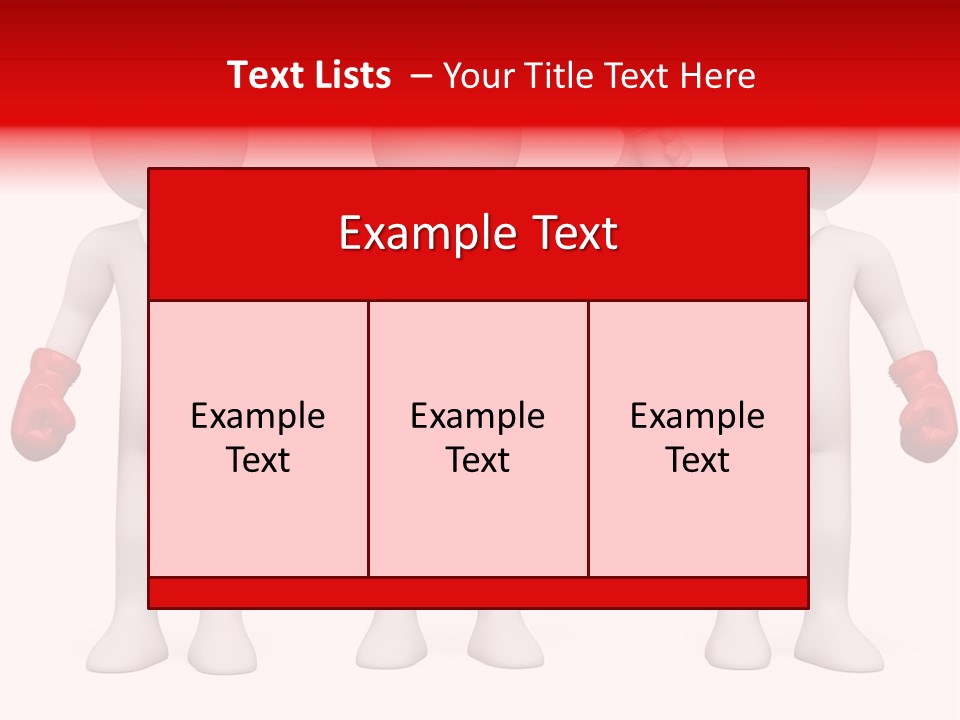 Male Man Pugilism PowerPoint Template