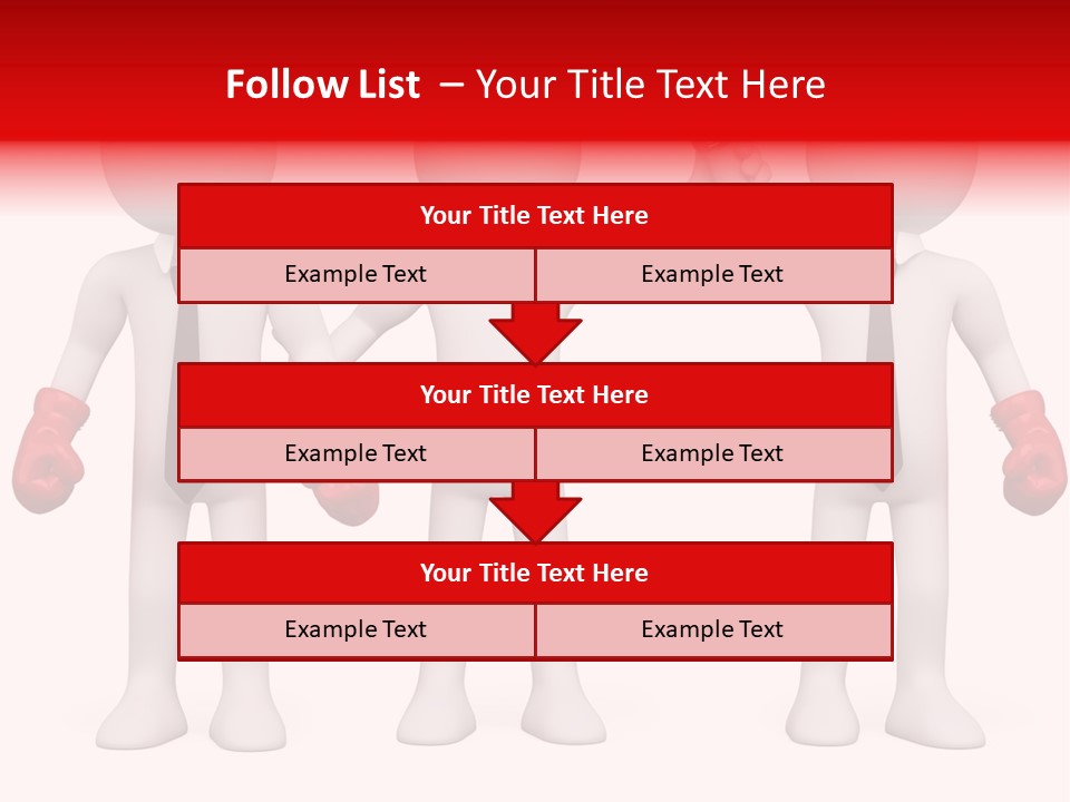Male Man Pugilism PowerPoint Template