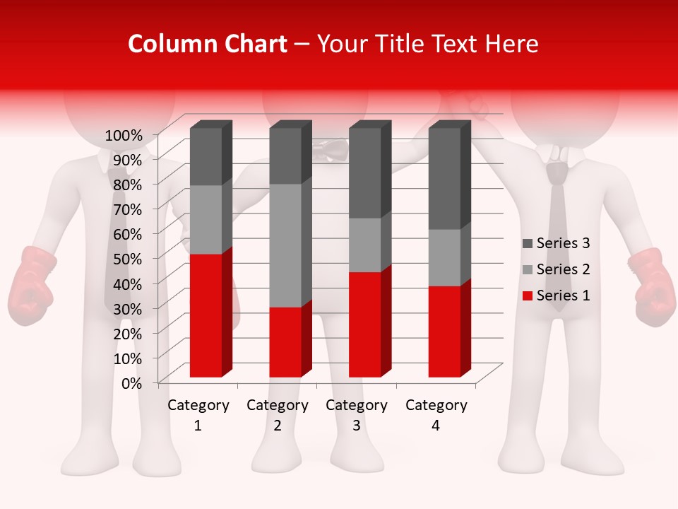 Male Man Pugilism PowerPoint Template