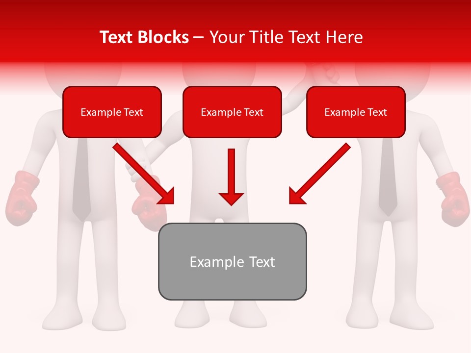 Male Man Pugilism PowerPoint Template