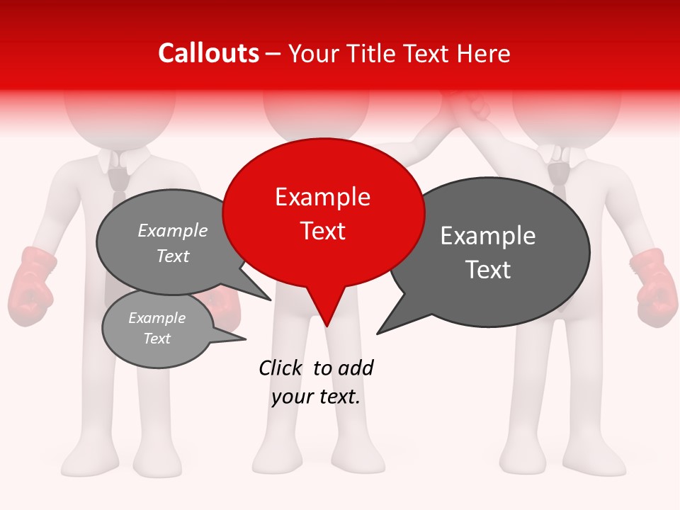 Male Man Pugilism PowerPoint Template
