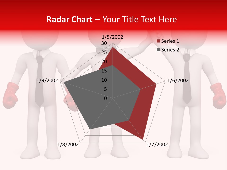 Male Man Pugilism PowerPoint Template
