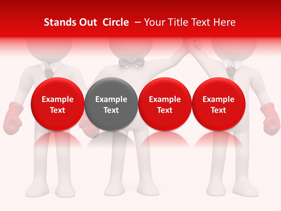 Male Man Pugilism PowerPoint Template