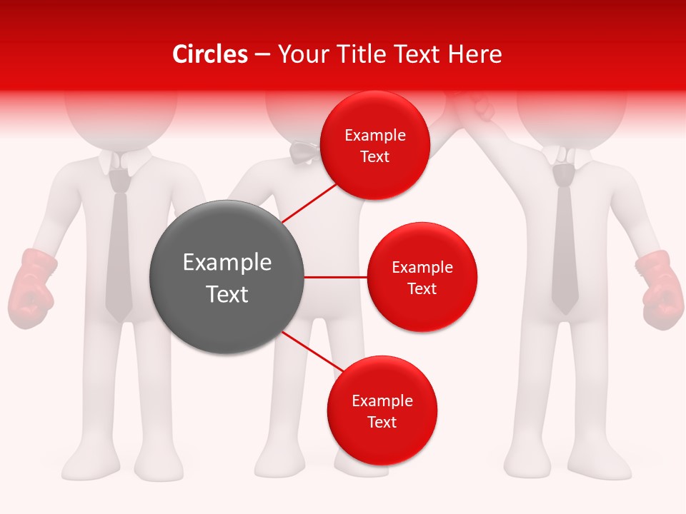 Male Man Pugilism PowerPoint Template