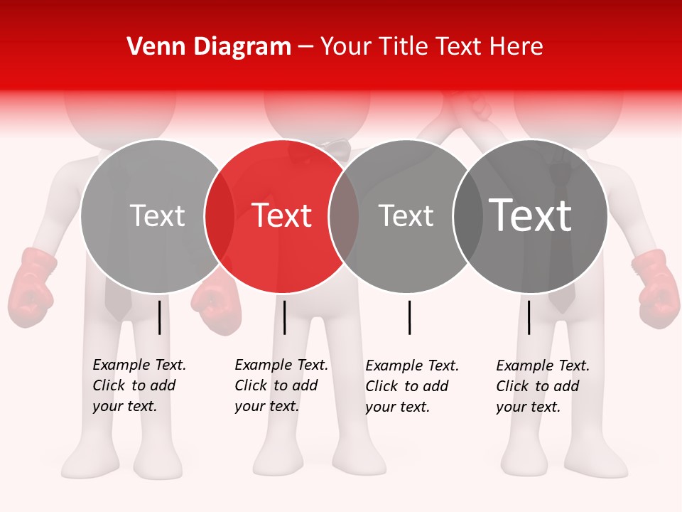 Male Man Pugilism PowerPoint Template